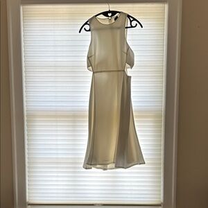 NBD Cream Backless Dress